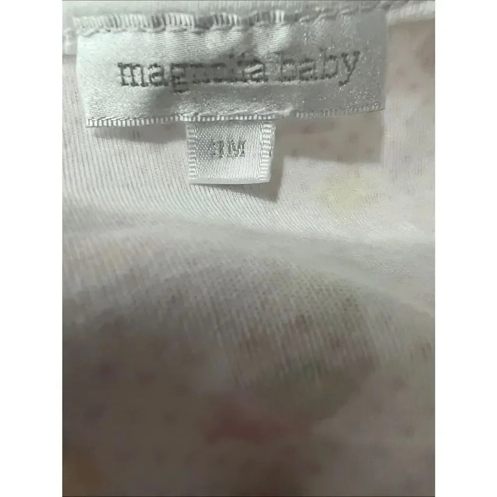 Magnolia Baby cupcake Printed footie Pima cotton size 3 months